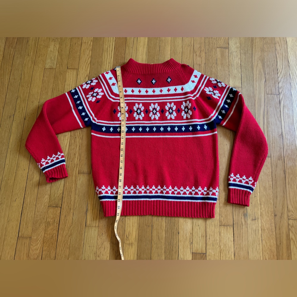 80s Vintage JC Penney Heavy Acrylic Knit Holiday Sweater - Picture 8 of 8